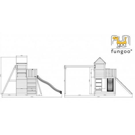 Fungoo Treehouse 7in1 - Loc de Joaca Lemn - imagine 5