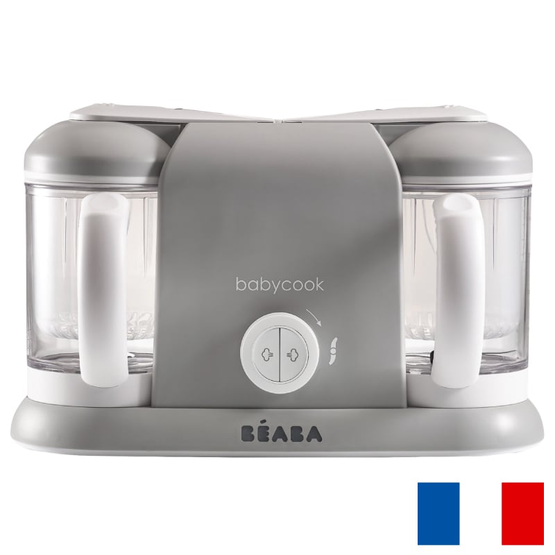 Robot Beaba Babycook Duo Grey - Gătit la Aburi 4 în 1