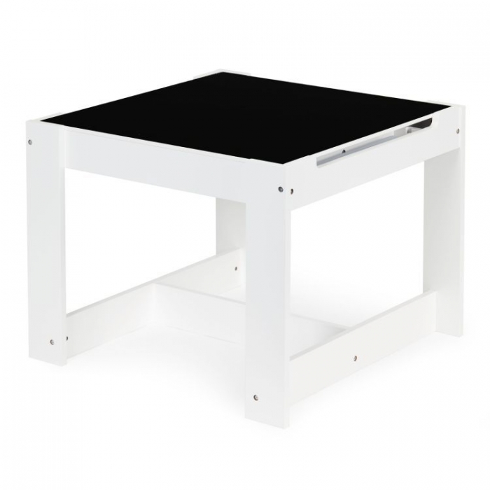 Set masă 2 scaune Ecotoys lemn și tablă de scris - imagine 4