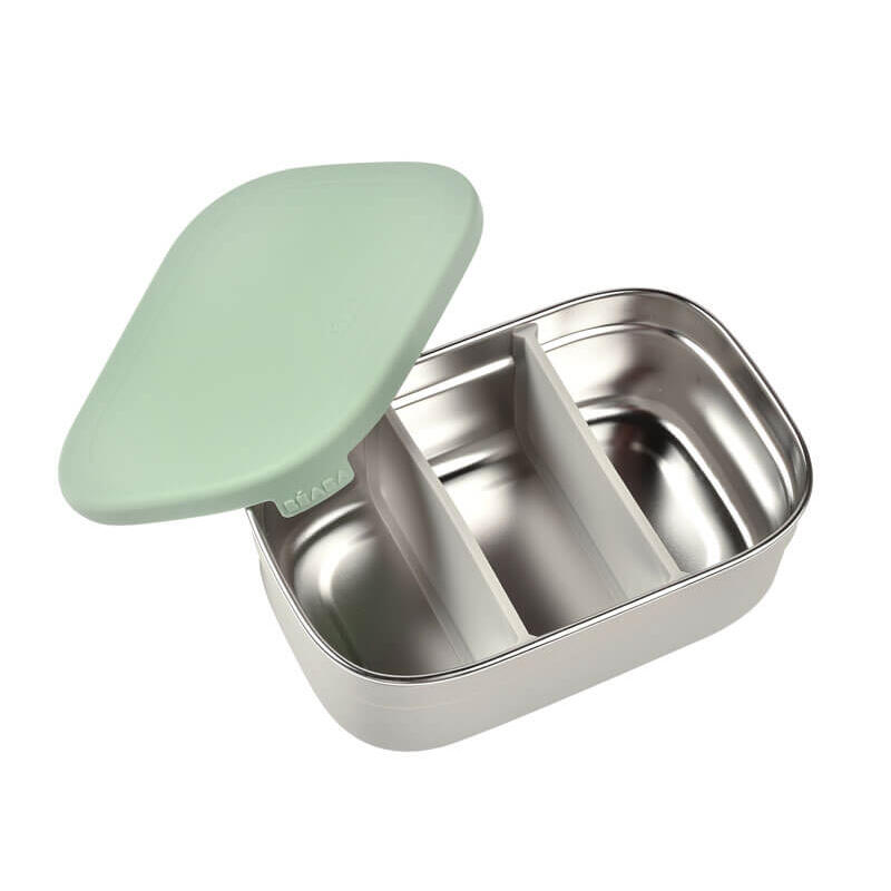 Caserola Inox Beaba Sage Green - Ideală Mese