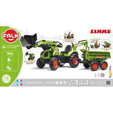 Tractor Claas Falk cu Excavator și Remorcă - imagine 2