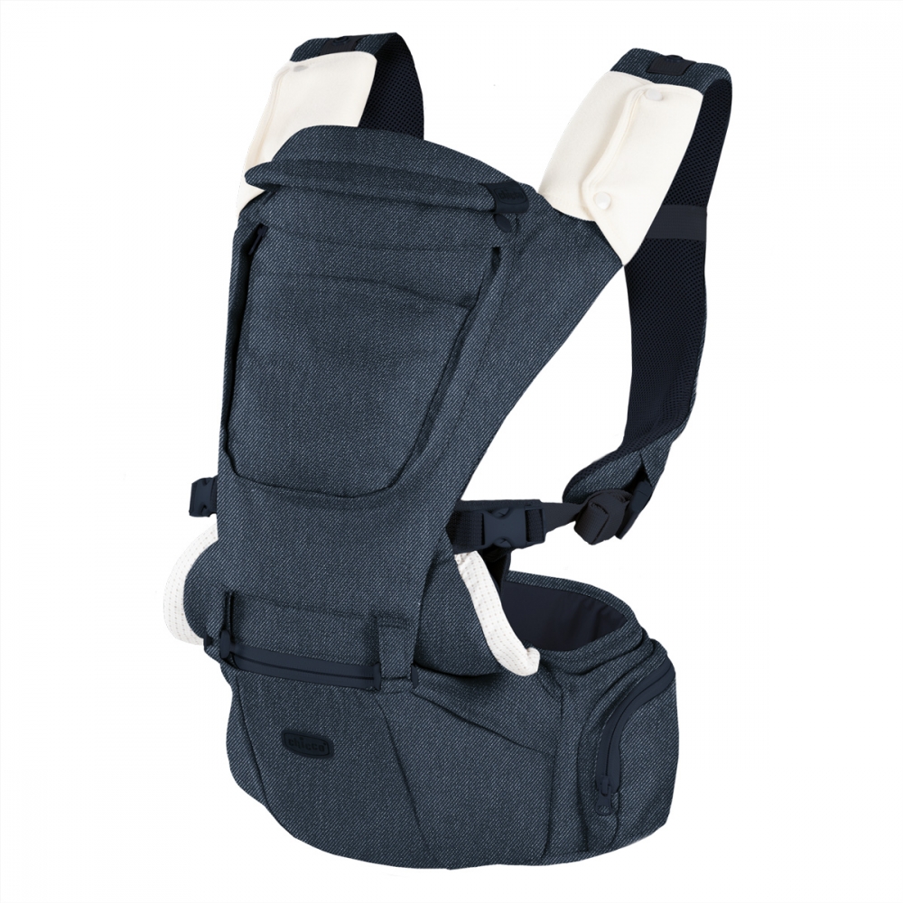 Marsupiu Chicco Hip Seat Denim, Ergonomic, 0 luni+ - imagine 8