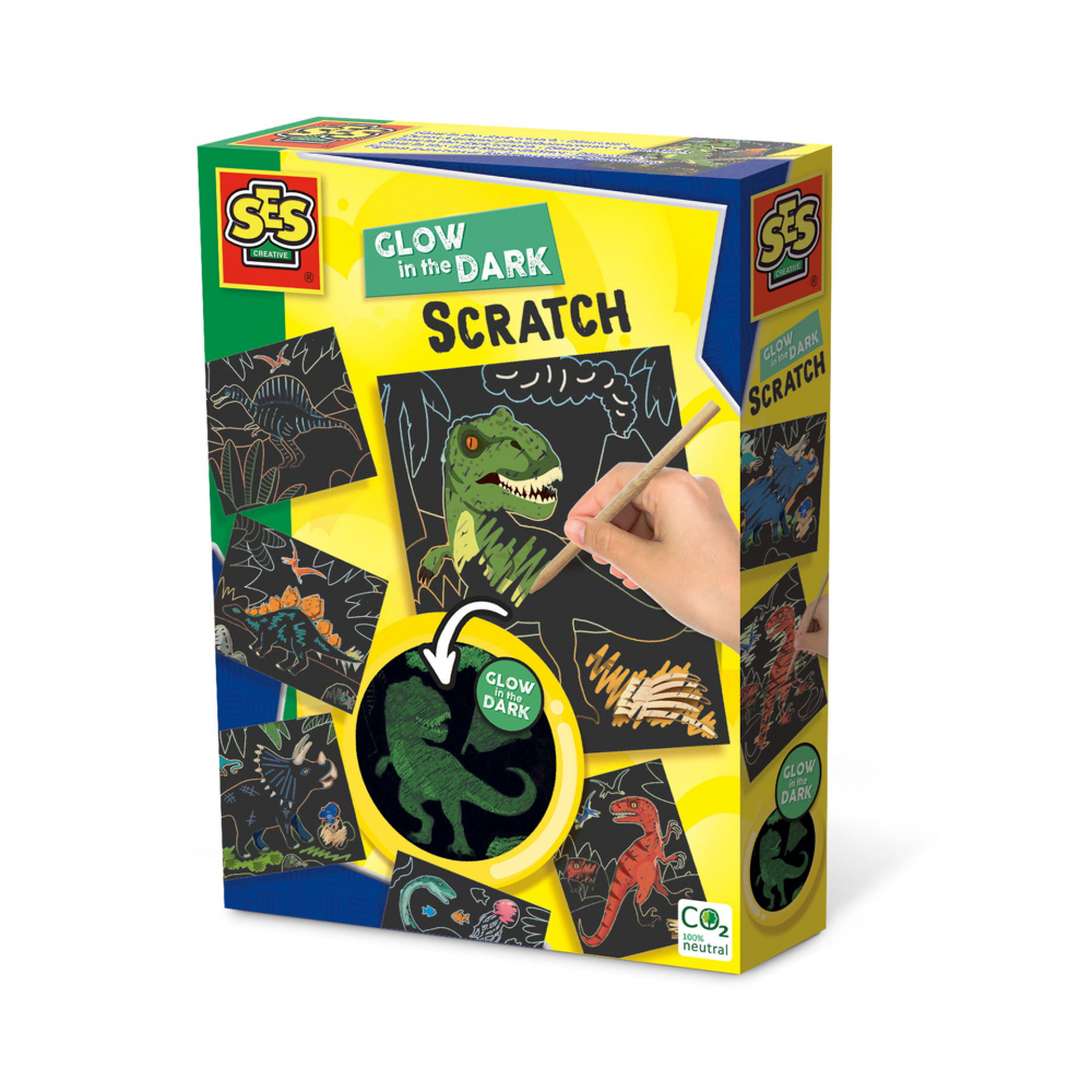 Joc Razuitoare Dinozauri Glow-in-the-Dark Ses
