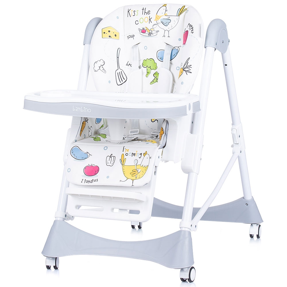 Scaun de masă Chipolino Bambino Glacier, Piele Ecologică