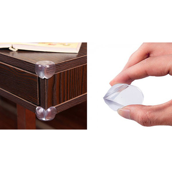 Set 4 Aparatori Colturi Iso Trade Silicon Transparent - imagine 4