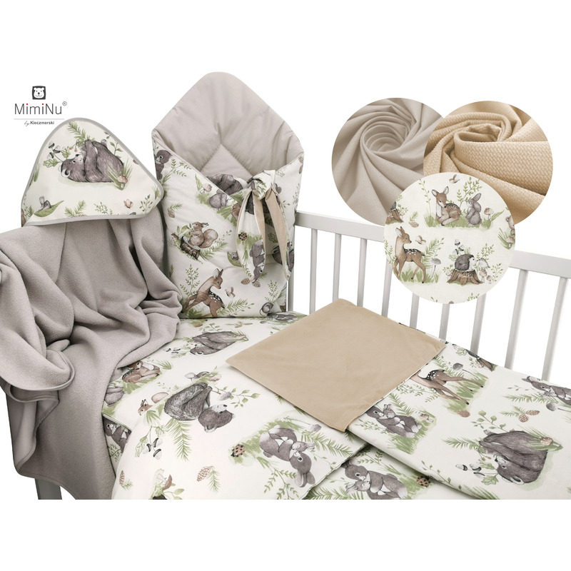 Set 6+1 piese MimiNu 120x60 cm Calm Forest - imagine 2