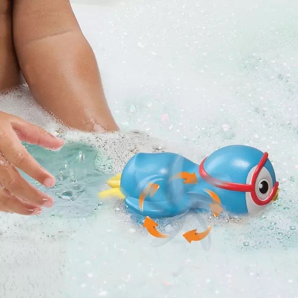 Munchkin Pinguin Înotător - Jucărie de Baie Albastră