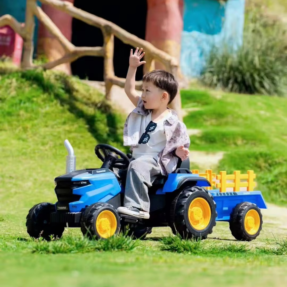 Tractor Electric Nichiduta Powerful Blue 12V - imagine 2