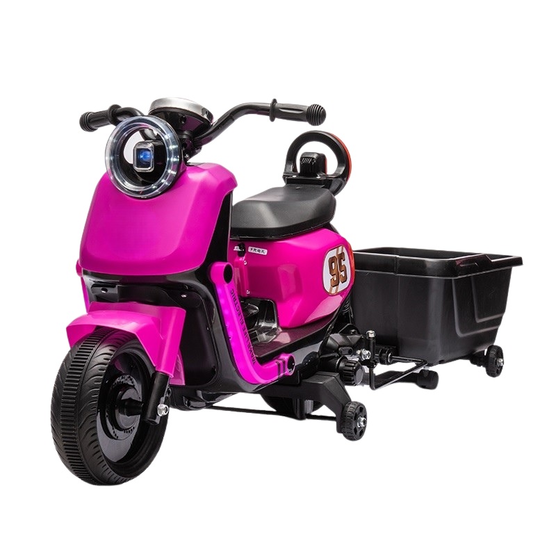 Motocicleta Electrica Nichiduta cu Remorca pentru Copii