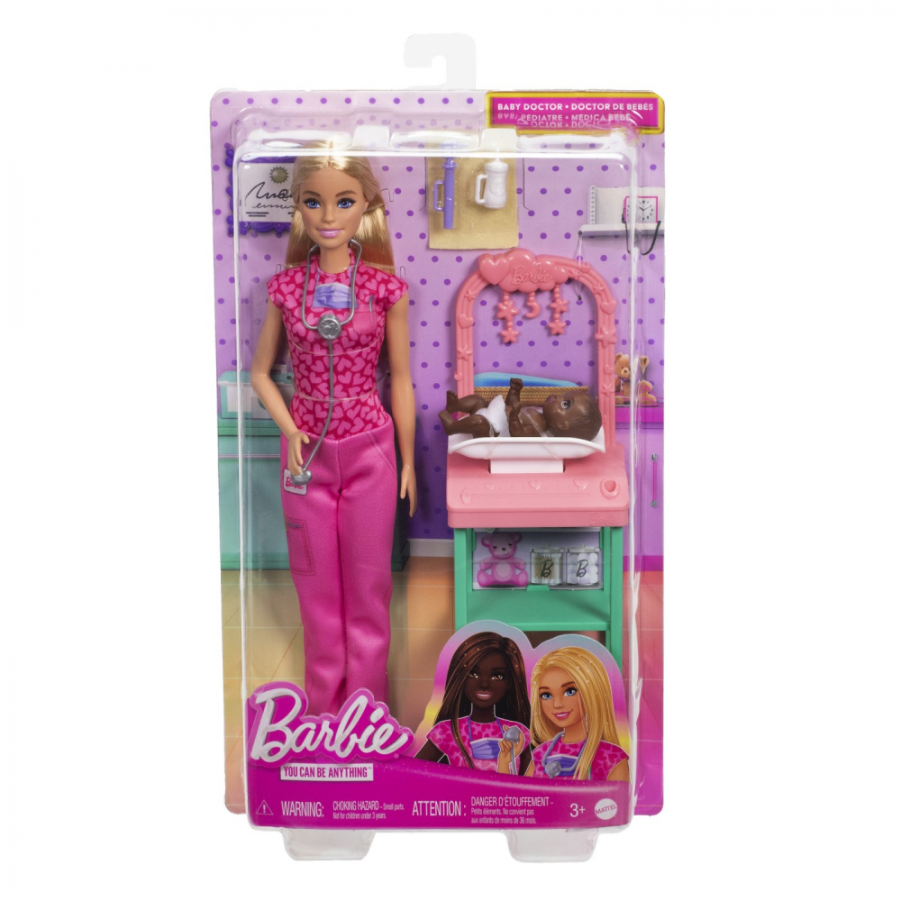 Barbie Doctor Pediatru Blonda - Set Mobilier Medicină