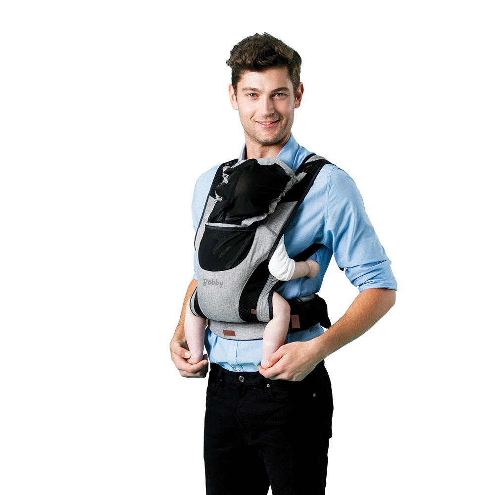 Marsupiu Chipolino Bobby Grey, ergonomic, 0-15 kg