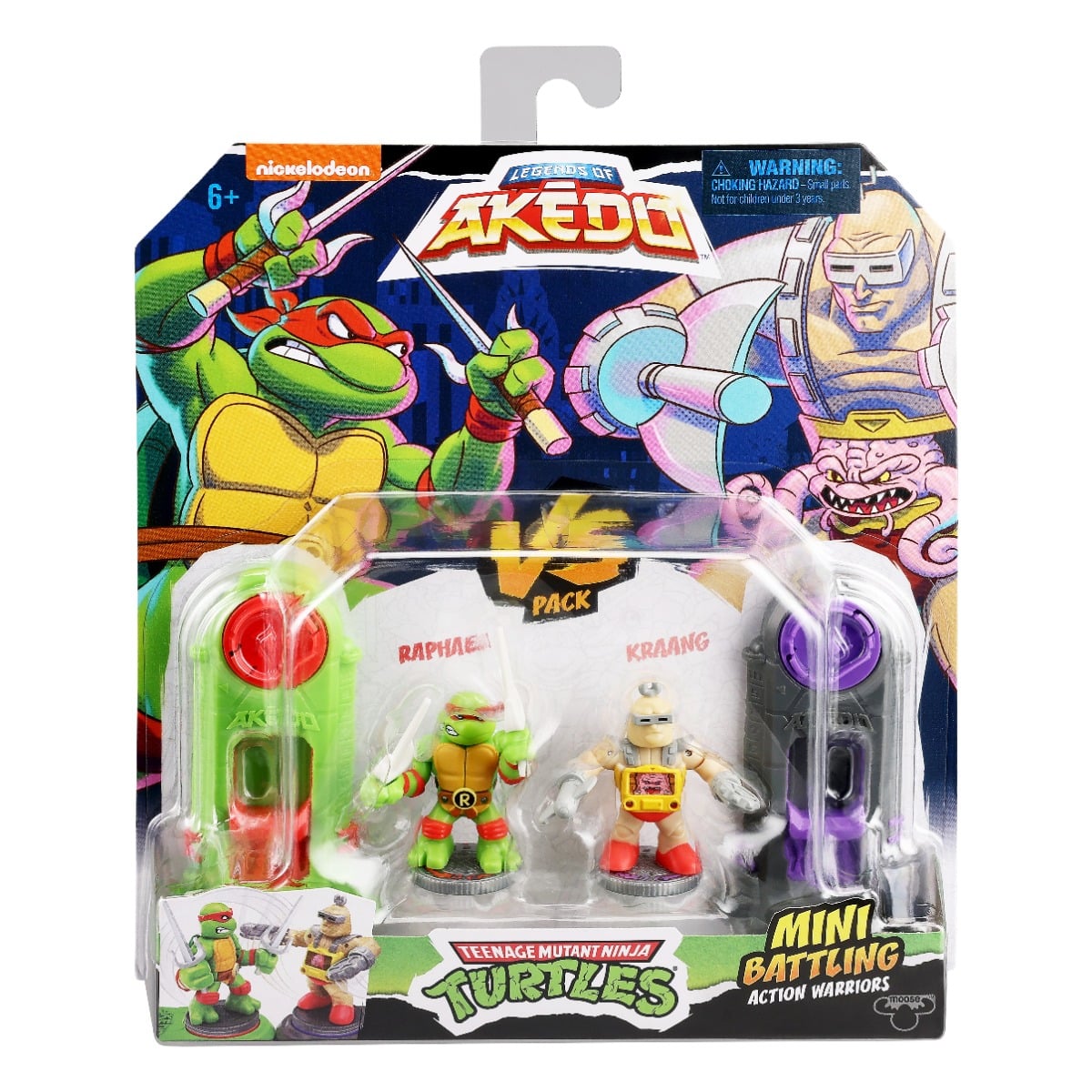 Set 2 Figurine Akedo Raphael vs Kraang S1