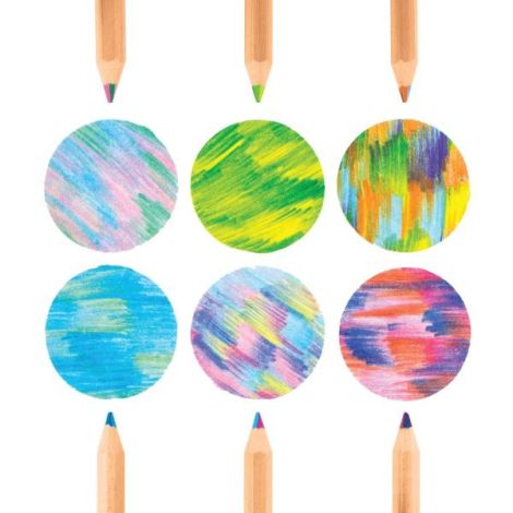 Creioane Multicolore Ooly Caleidoscop Set 6 Buc - imagine 3