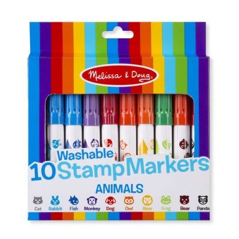 Set 10 Stampile Marker Lavabile Animale Melissa & Doug