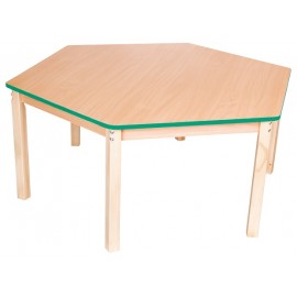 Blat Masa Hexagonal Verde Moje Bambino