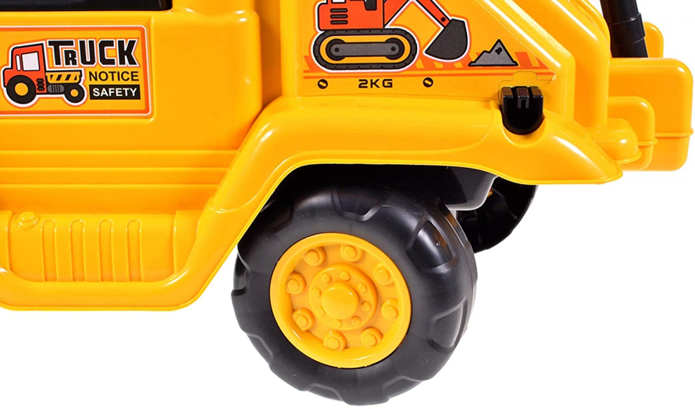 Excavator Malplay Rutschauto Galben 25kg - imagine 11