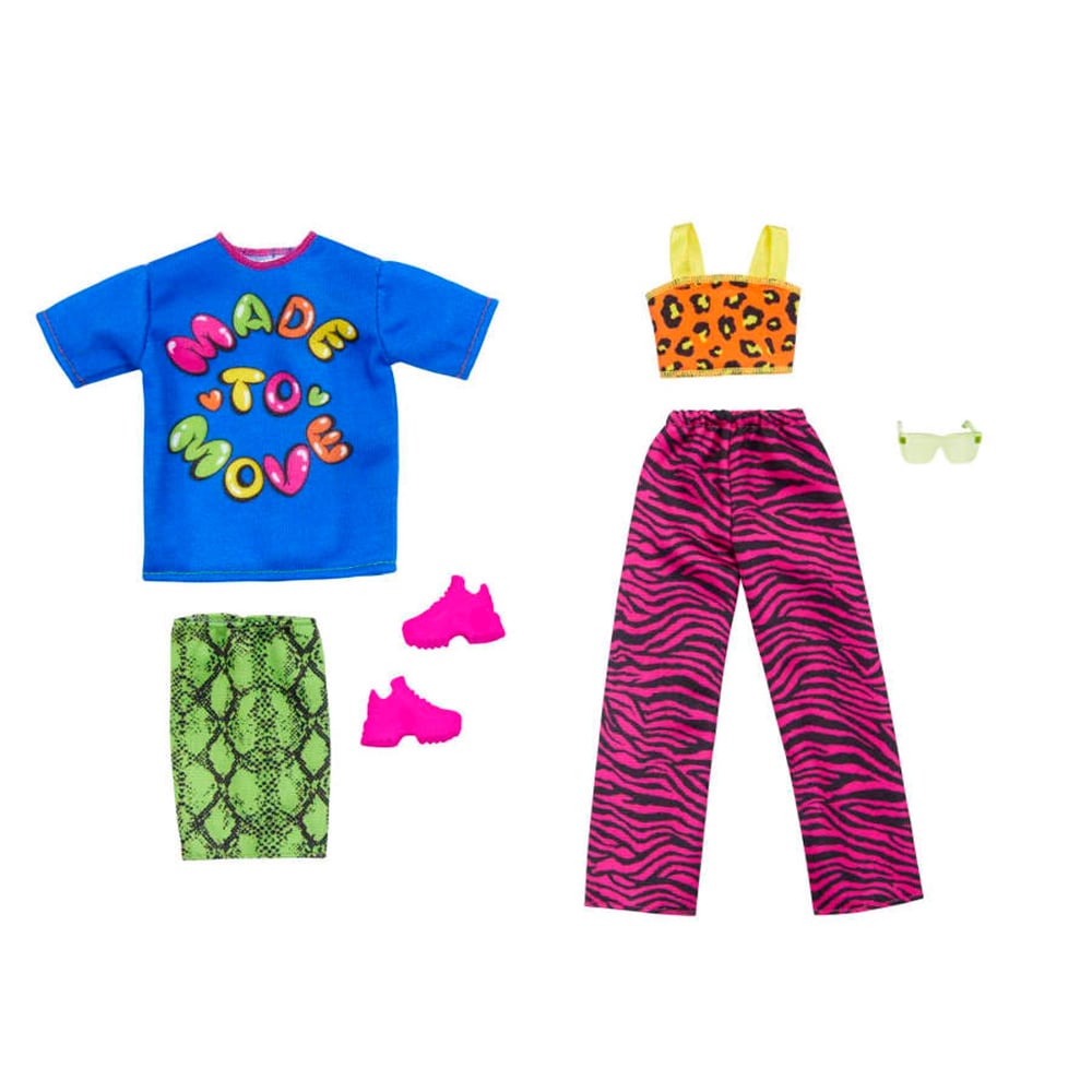 Set Haine și Accesorii Barbie - 2 Ținute Complete