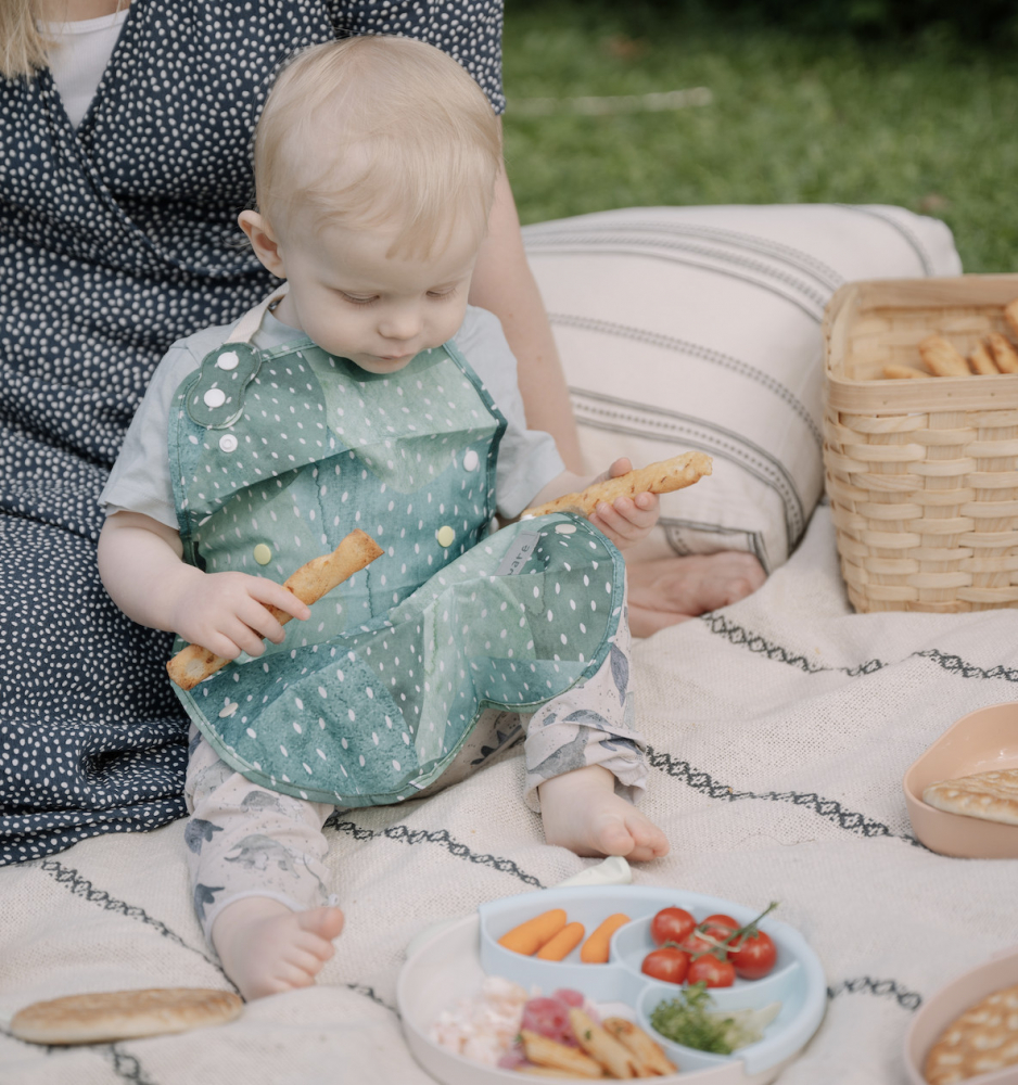 Baveta 2 in 1 Miniware Catch & Cover | Prickly Pear - imagine 2