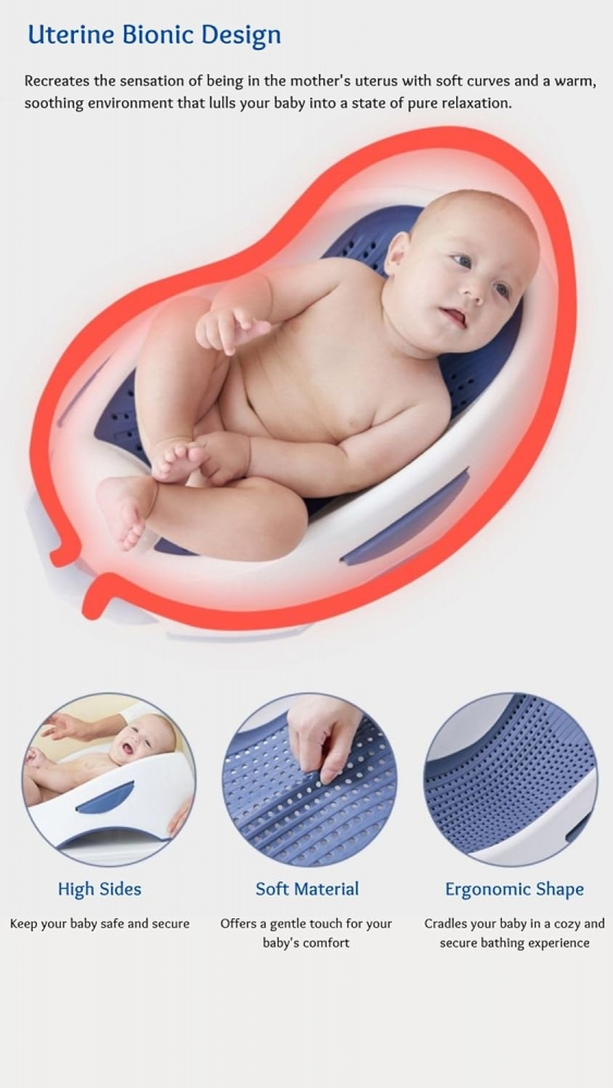 Suport Baie 2in1 Little Mom Soft Blue - imagine 6