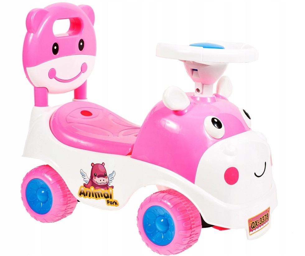 Ride-On MalPlay Hipcio Walker Pink, cu spatar - imagine 10