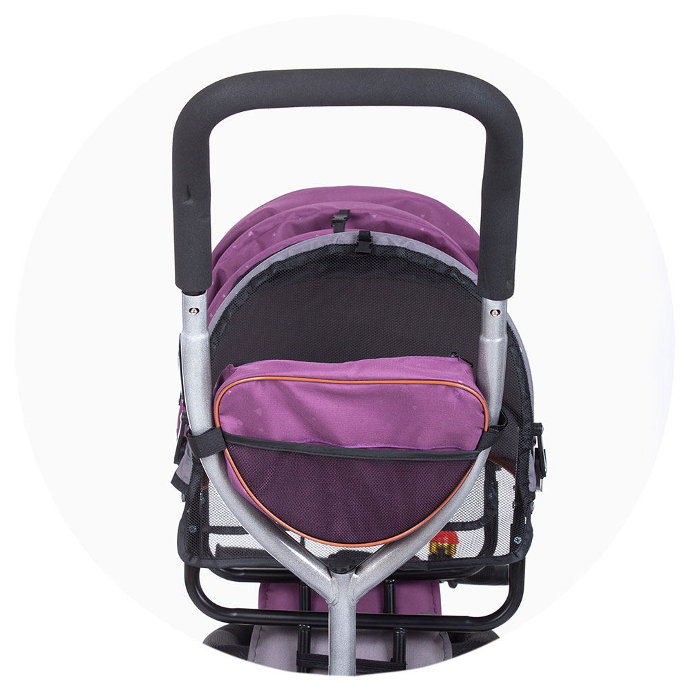 Tricicleta Chipolino 2Play Lilac Gemeni, Maner Control - imagine 4