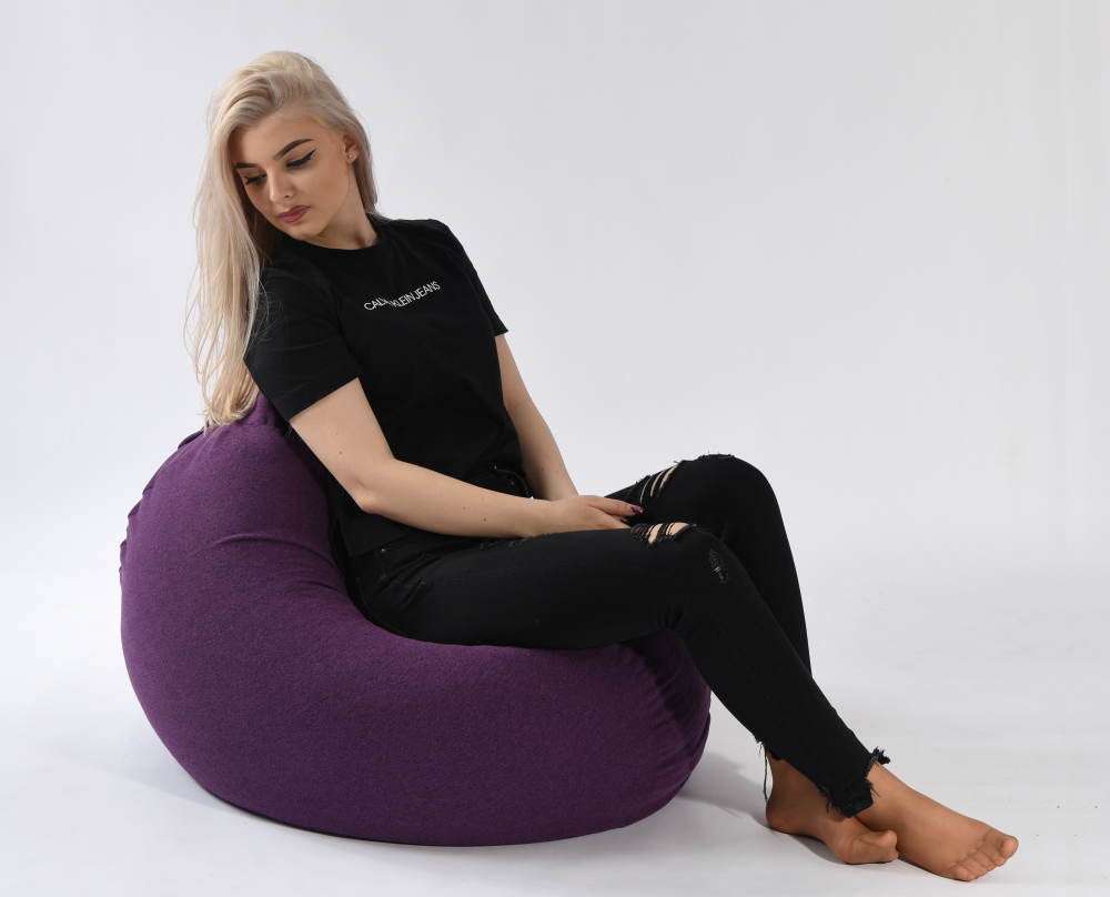 Fotoliu Pufrelax Relaxo Mulberry, Husă Detasabilă
