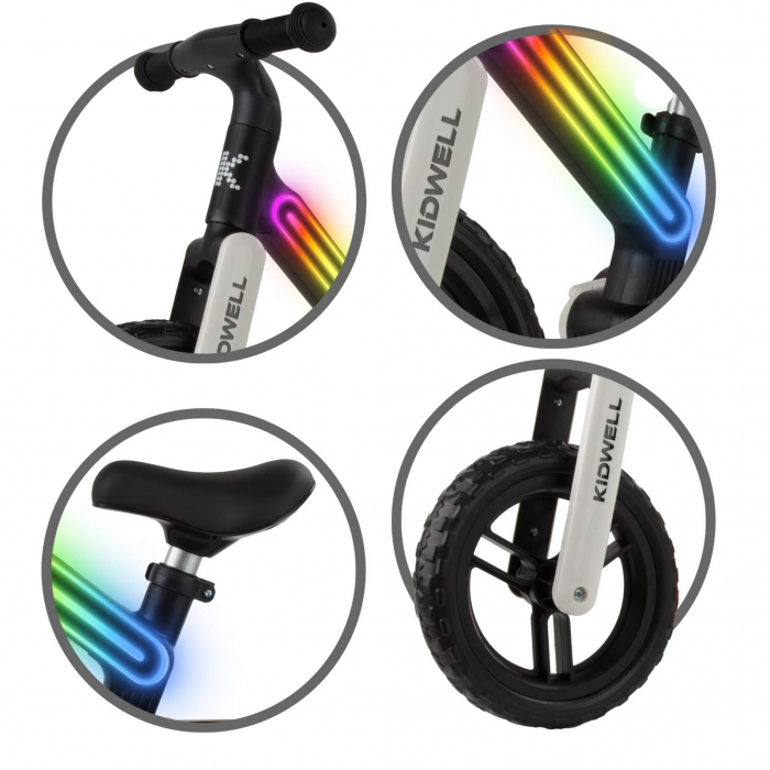 Kidwell Suno - Bicicletă fără pedale cu LED - imagine 3