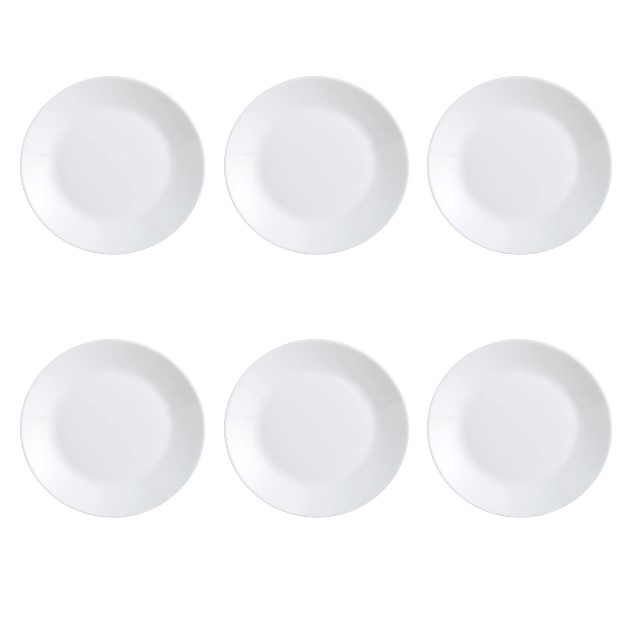 Set 6 Farfurii Opal Alb 20cm | Oem