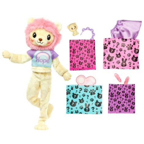Barbie Cutie Reveal Leu - 10 Surprize Mattel - imagine 2