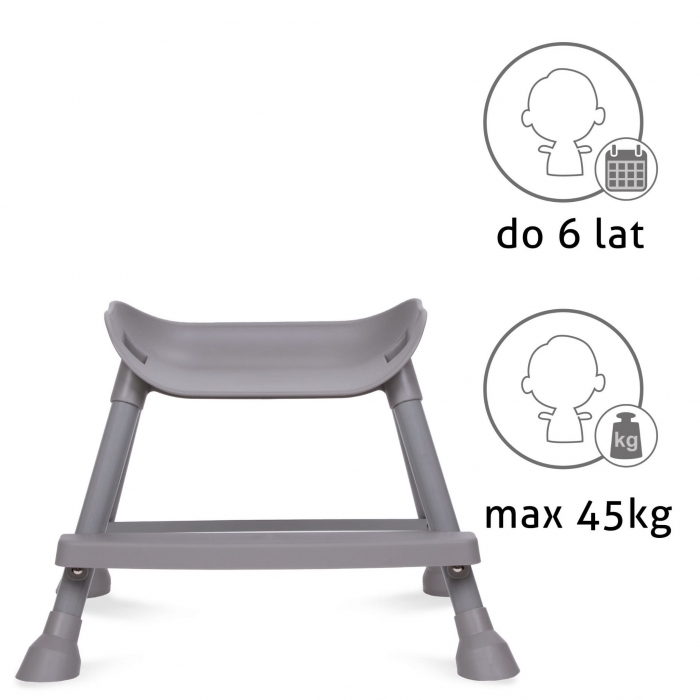 Scaun de masă 4 în 1 Kidwell Eatan Gray - imagine 4