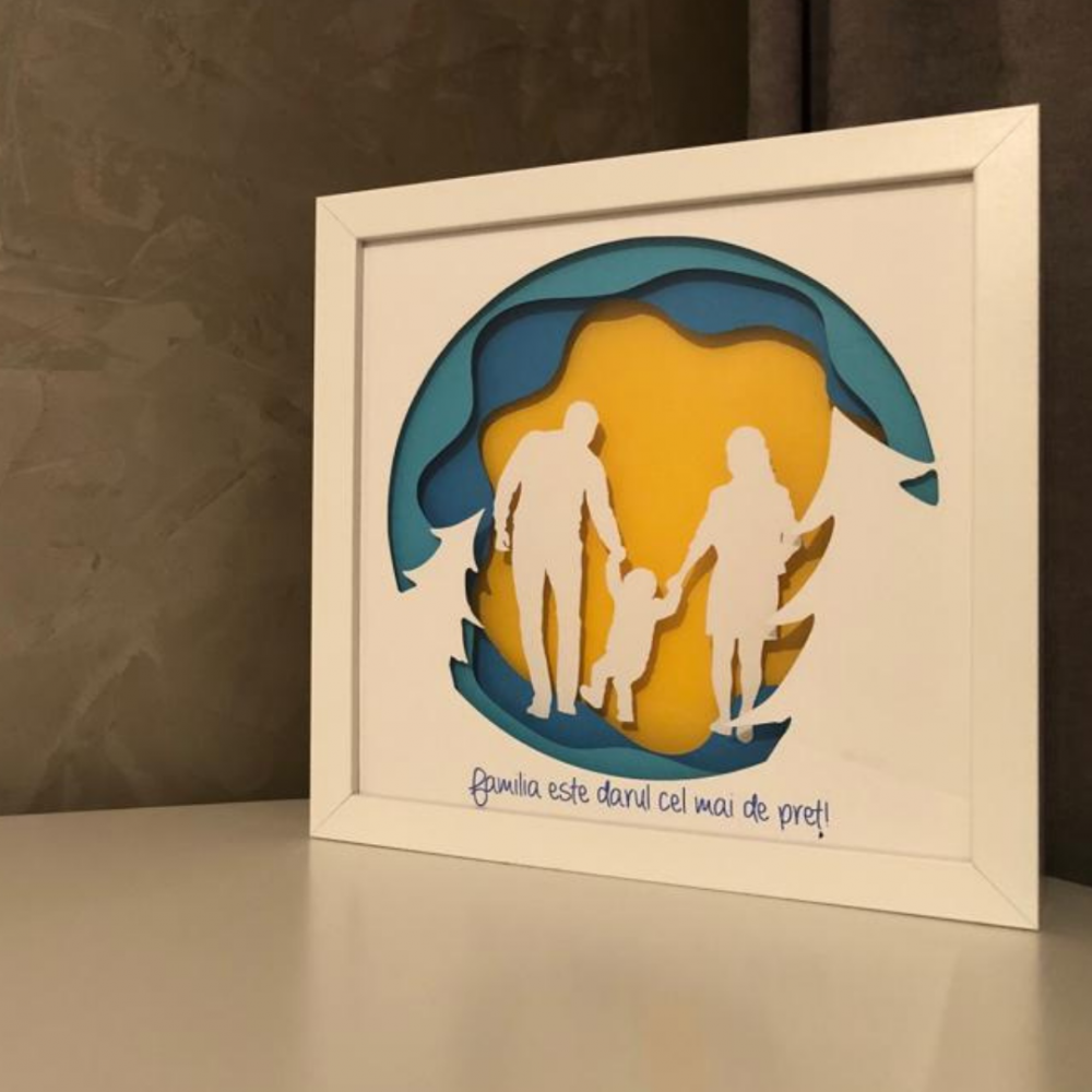 Tablou Luminos Părinți și Copii | Noorhandmadeatelier - imagine 5