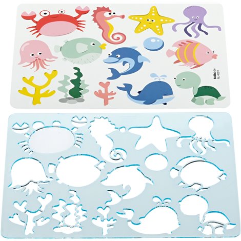 Set 6 sabloane animale Moje bambino