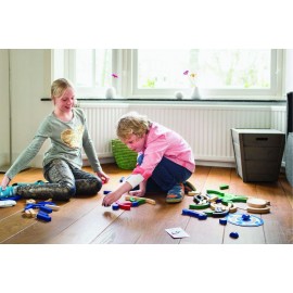 Joc Constructie Lemn Sportivi BS Toys, 71 Piese - imagine 2