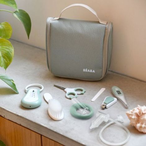 Set Ingrijire Beaba Sage Green 9 Accesorii - imagine 5