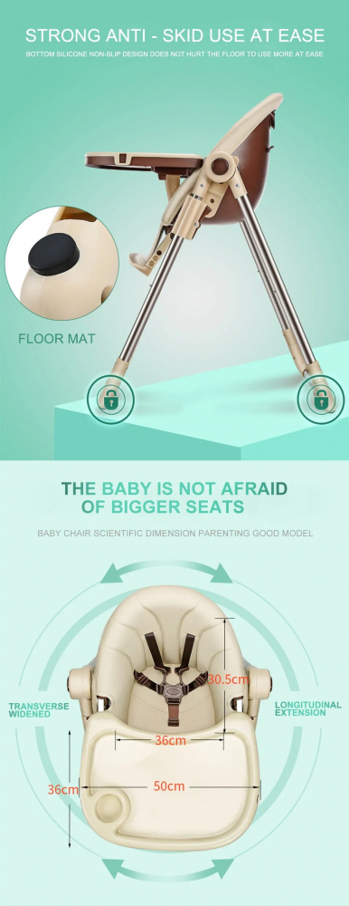 Scaun Masa Little Mom 2in1 Albastru, Pliabil - imagine 8