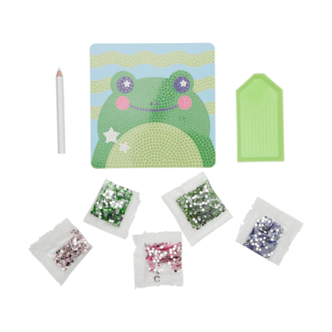 Ooly Funny Frog - Kit Creativ cu Diamante - imagine 2