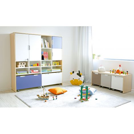 Cutie pe roti Quadro Albastru | Moje Bambino - imagine 2