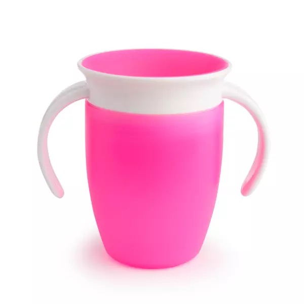 Cana Miracle 360 Munchkin Pink, 207ml, Antiscurgere - imagine 3