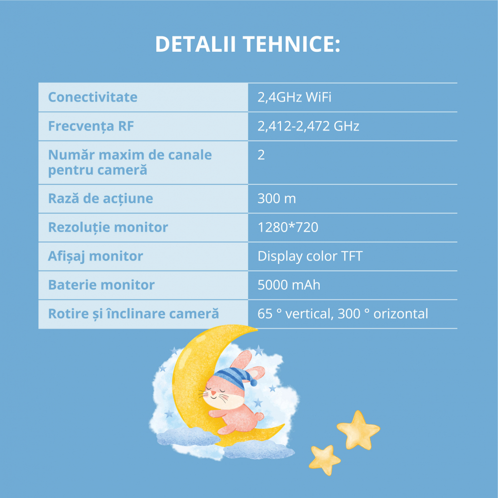 Baby Monitor WiFi Easycare | Supraveghere 2in1 - imagine 2