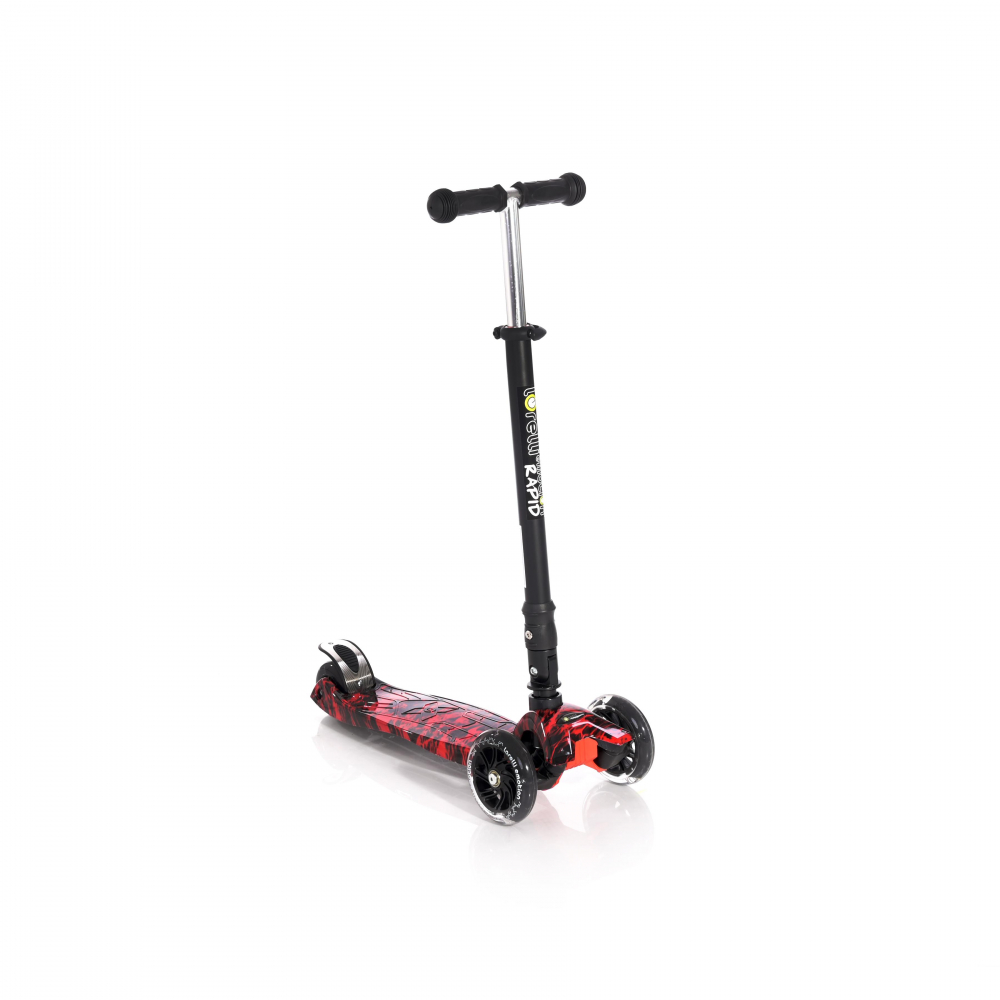 Trotineta Lorelli Rapid Red Fire, 4 roti LED - imagine 4
