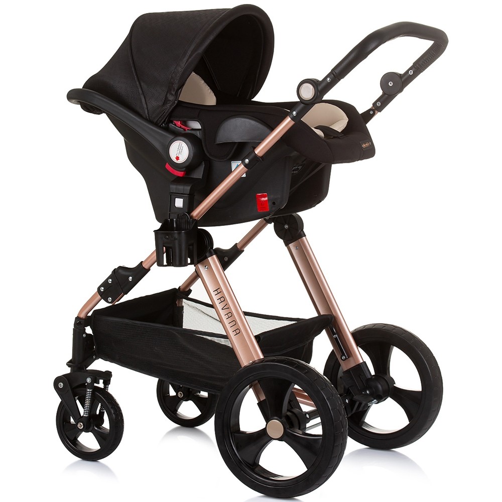 Chipolino Havana 3 in 1 Obsidian Gold, Carucior Premium i-Size - imagine 3
