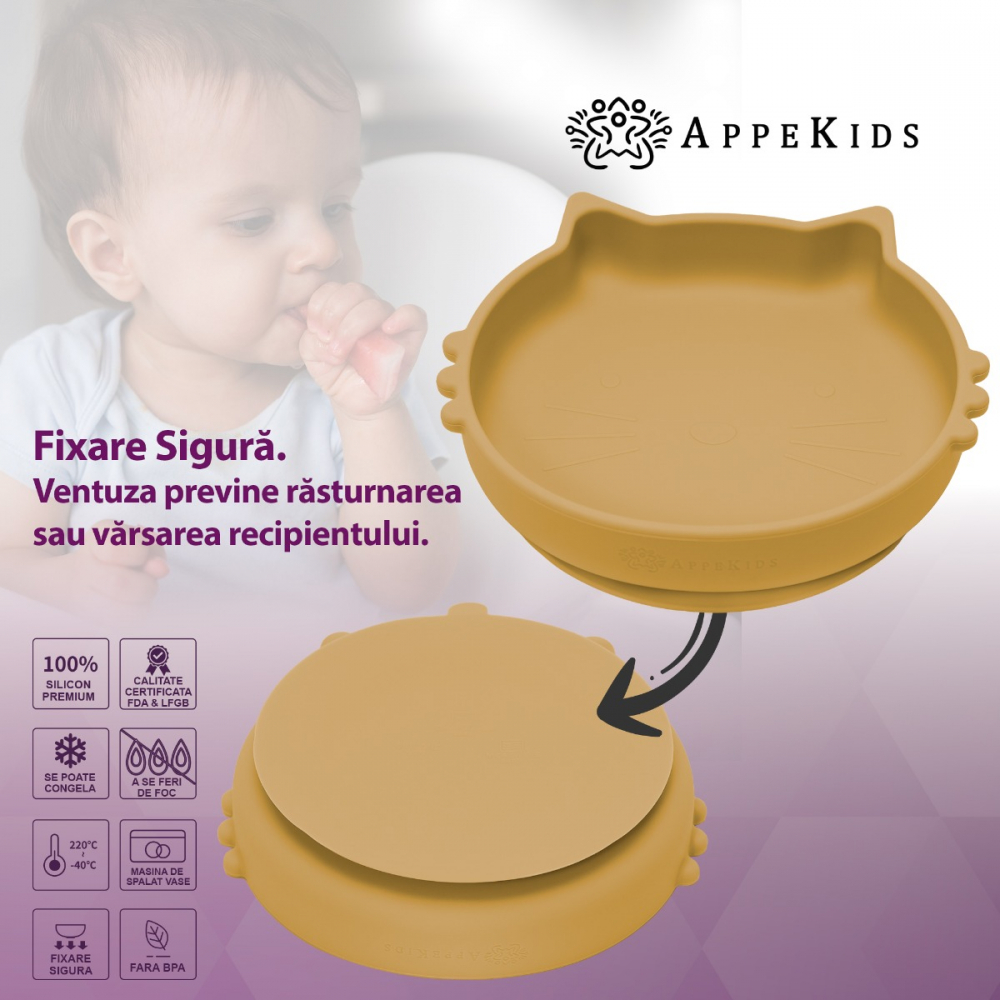 Set Diversificare AppeKids 5 Piese, Silicon - imagine 3