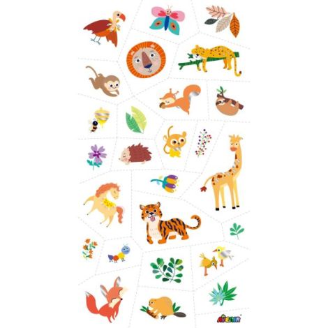Tatuaje Animale Jungla Avenir | Cu Aur/Argint - imagine 4