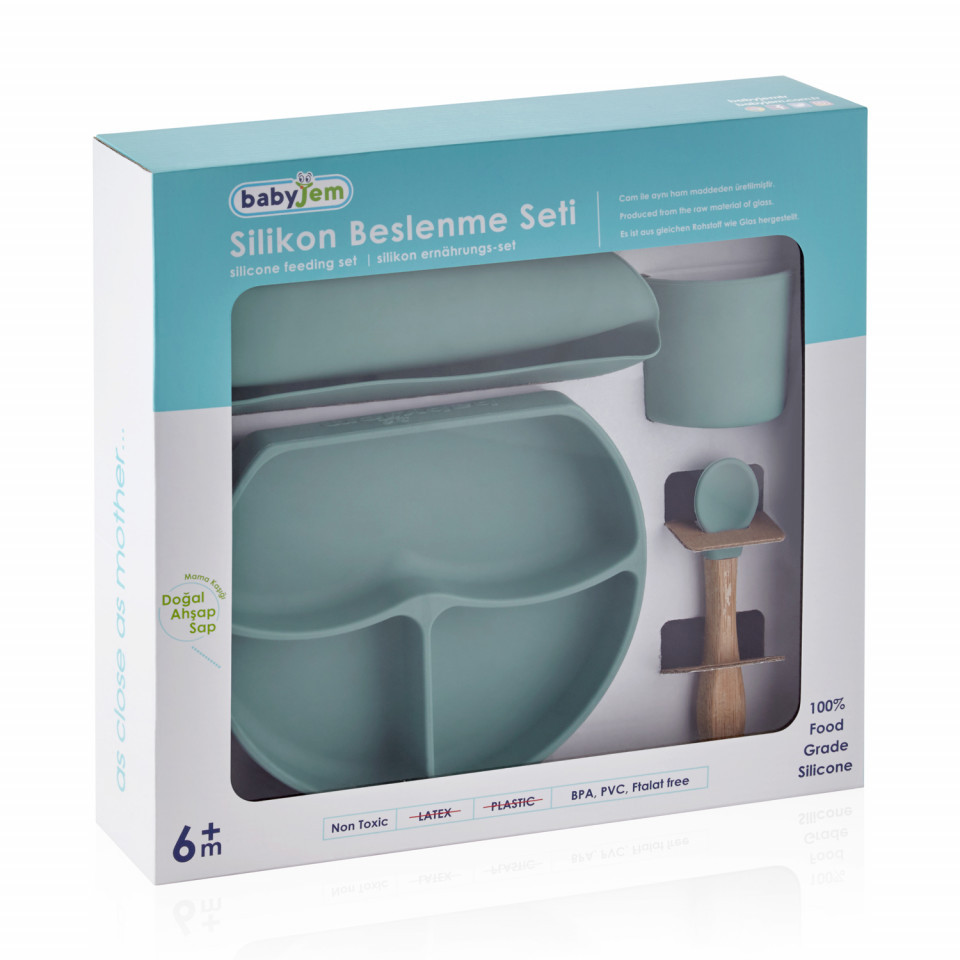 Set Silicon BabyJem 4 Piese Diversificare