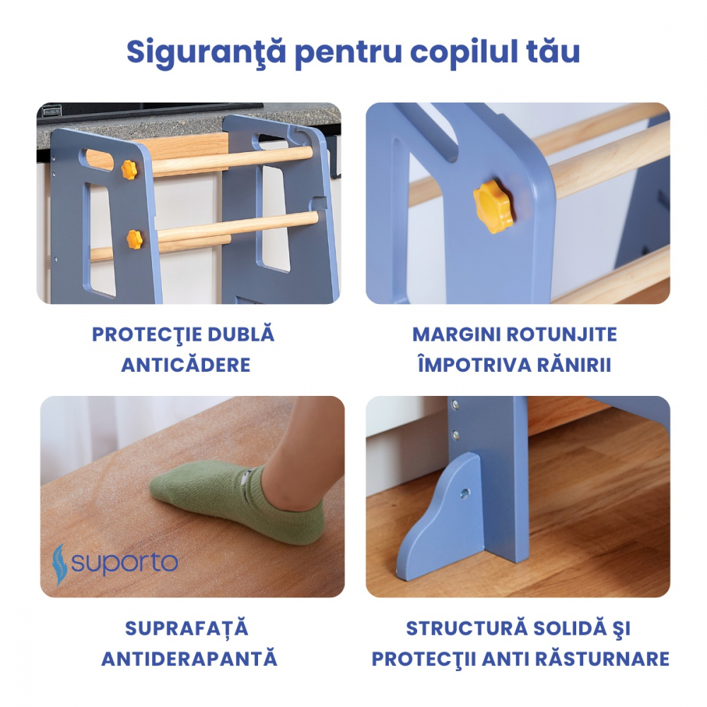 Turn Învățare Suporto Gri-Maro - Siguranță Garantată - imagine 4