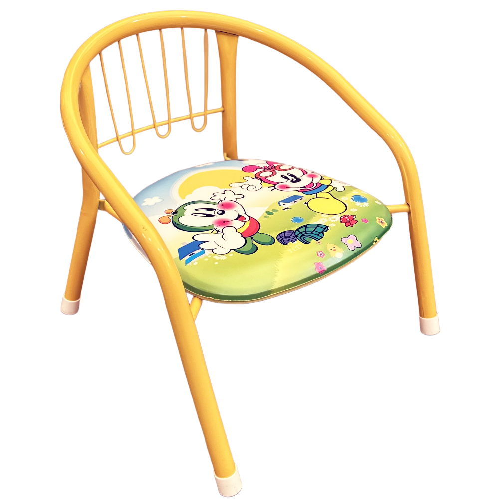 Scaunel NiceKids Galben, Metalic si Ergonomic - imagine 3