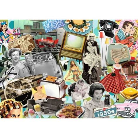 Puzzle Ravensburger Anii 50 - 1000 piese Nostalgice
