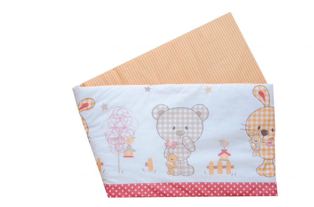 Set Protecții Patut Kids Decor Bumbac, 63x127 cm