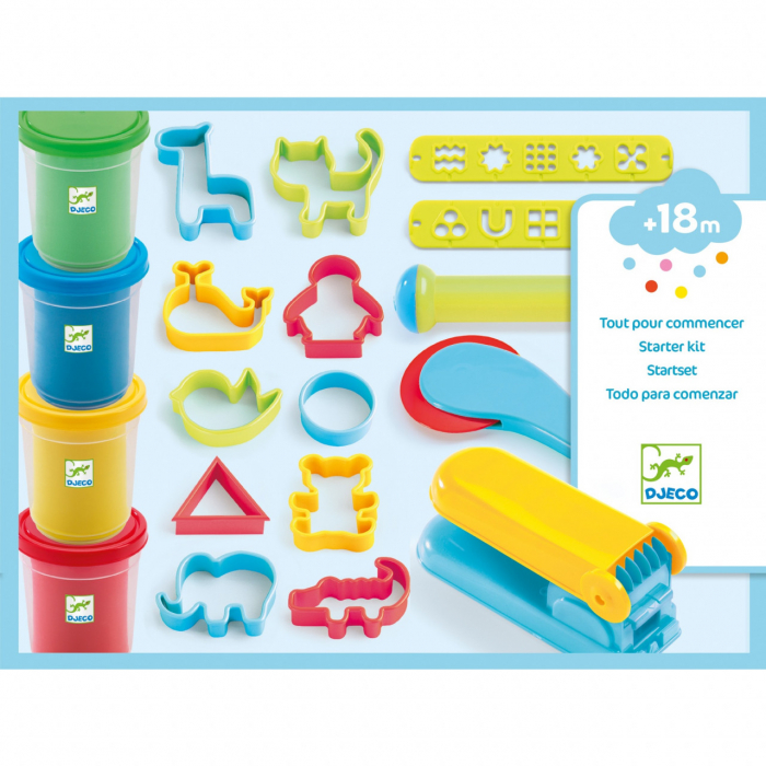 Set Modelaj Plastilină Djeco, Culori de Bază