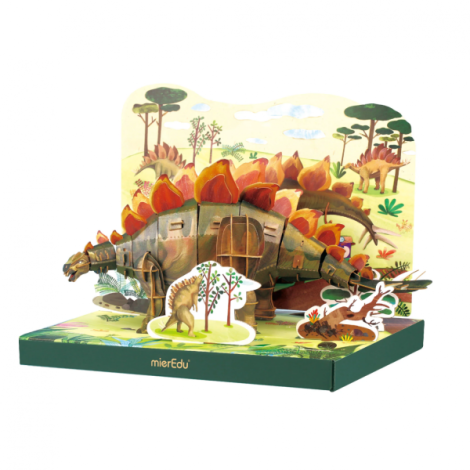 Puzzle 3D Stegosaurus Mieredu - Educațional - imagine 2